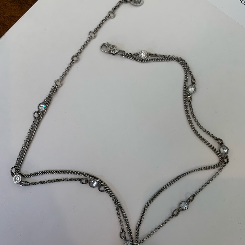 Juicy Couture Sterling Silver adjustable necklace